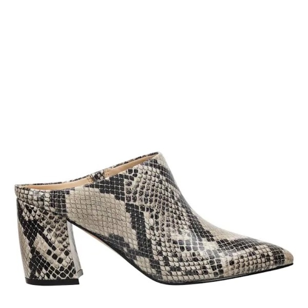 Marc Fisher Ragni Mules Snake Print Size 9